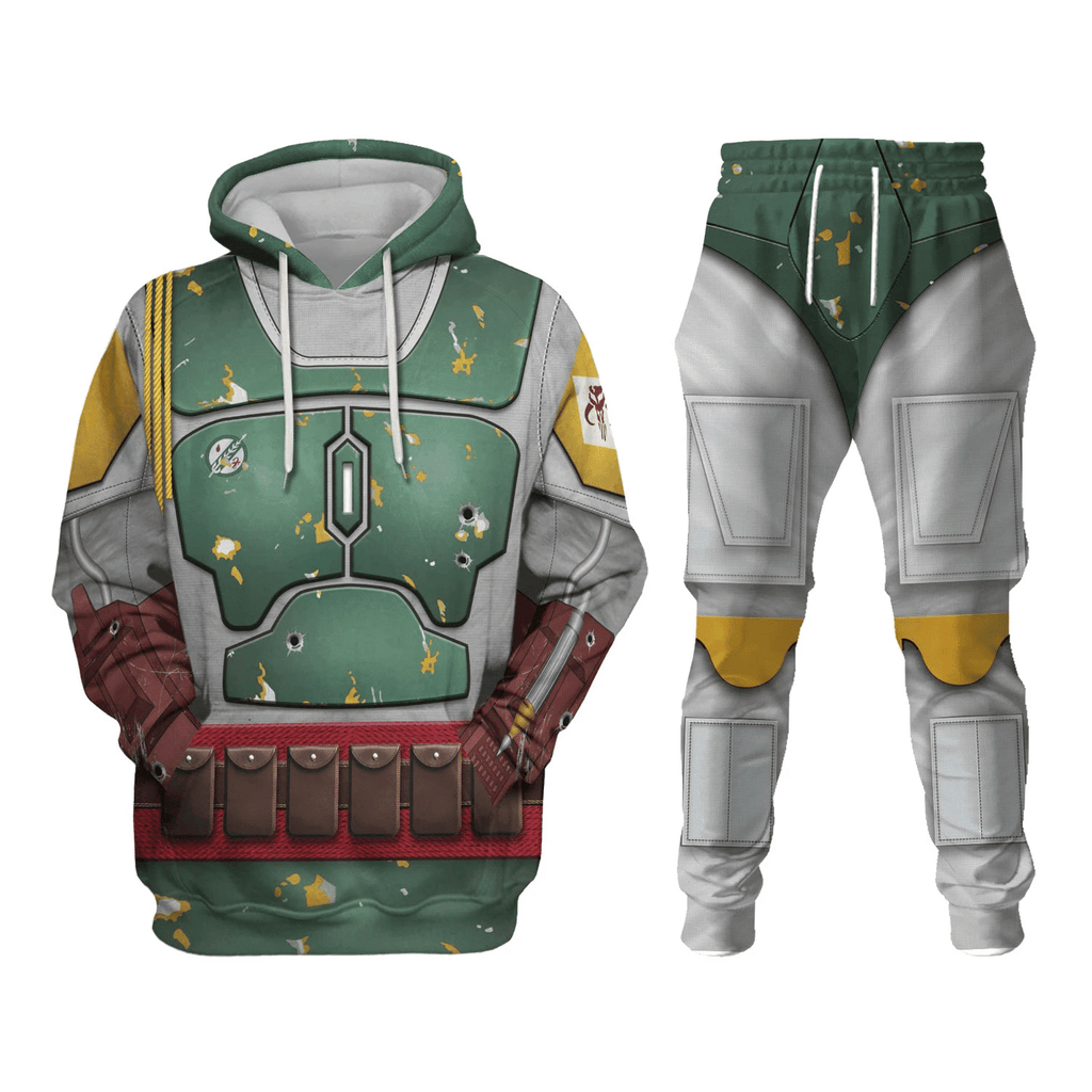  CustomsPig Boba Fett Costume Hoodie Sweatshirt T-Shirt Sweatpants -  CustomsPig.com