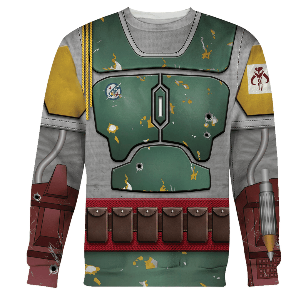  CustomsPig Boba Fett Costume Hoodie Sweatshirt T-Shirt Sweatpants -  CustomsPig.com