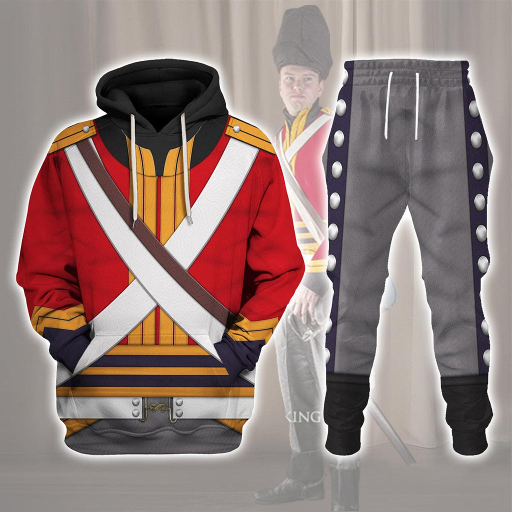 CustomsPig British 2nd Heavy Dragoon-Scots Greys-Campaign Dress (1812-1815) Uniform All Over Print Hoodie Sweatshirt T-Shirt Tracksuit - CustomsPig.com