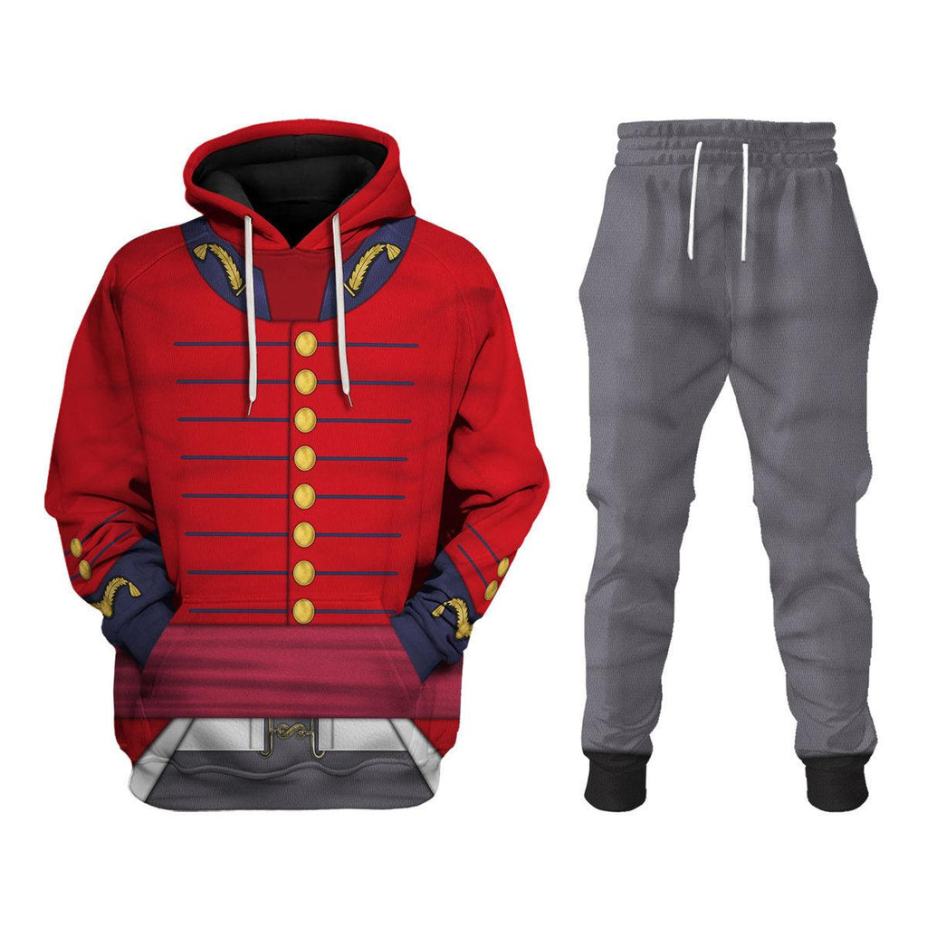 CustomsPig British ADC (1812-1815) Uniform All Over Print Hoodie Sweatshirt T-Shirt Tracksuit - CustomsPig.com