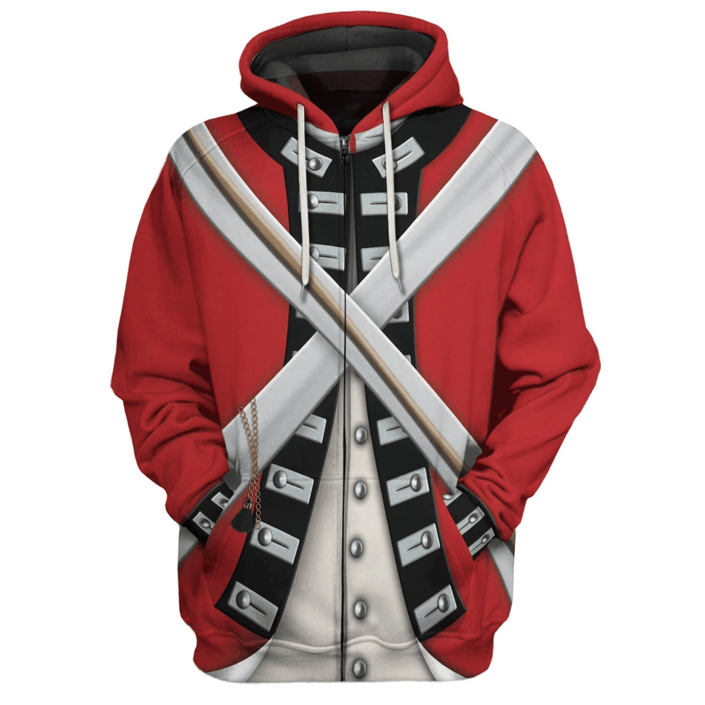  CustomsPig British Army Red Coat Hoodie Sweatshirt T-Shirt Tracksuit -  CustomsPig.com