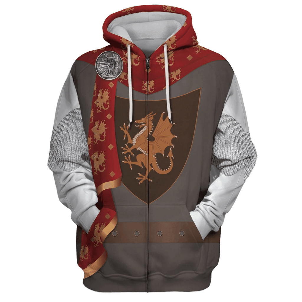  CustomsPig British King Arthur Arthur Pendragon Costume Hoodie Sweatshirt T-Shirt Tracksuit -  CustomsPig.com