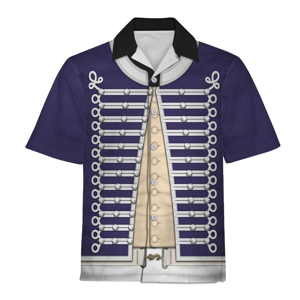 CustomsPig British Light Dragoon-Officer (1796-1802) Uniform All Over Print Hoodie Sweatshirt T-Shirt Tracksuit - CustomsPig.com