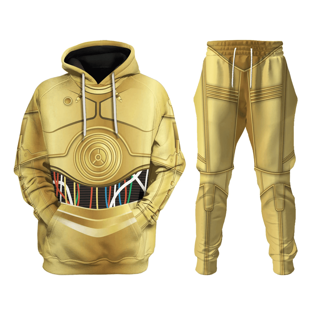  CustomsPig C-3PO Costume Hoodie Sweatshirt T-Shirt Sweatpants -  CustomsPig.com