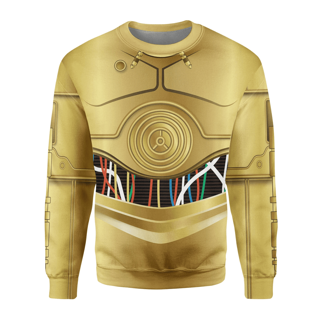  CustomsPig C-3PO Costume Hoodie Sweatshirt T-Shirt Sweatpants -  CustomsPig.com