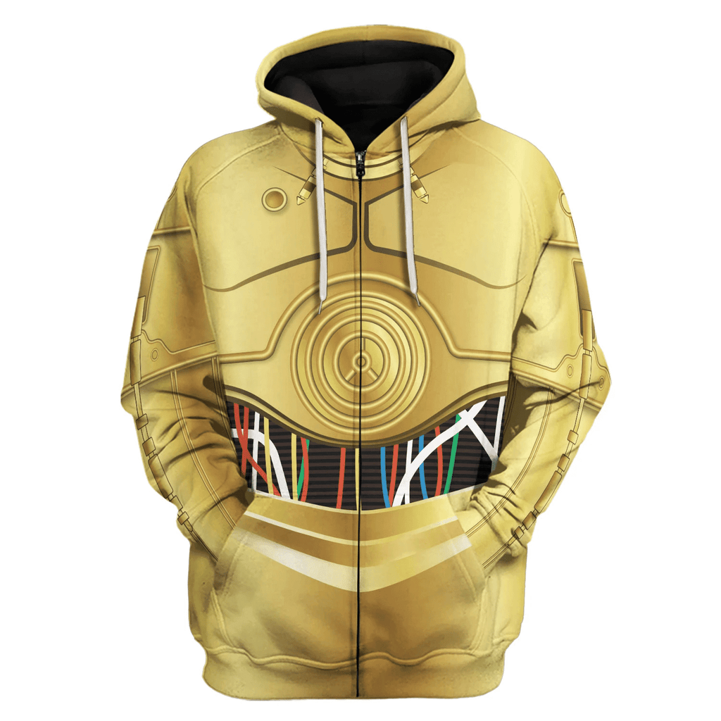  CustomsPig C-3PO Costume Hoodie Sweatshirt T-Shirt Sweatpants -  CustomsPig.com