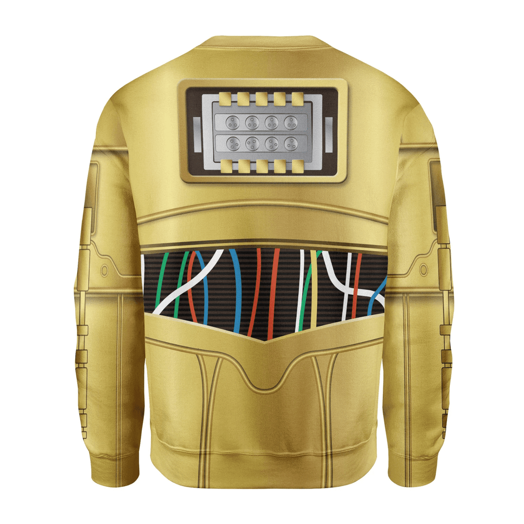  CustomsPig C-3PO Costume Hoodie Sweatshirt T-Shirt Sweatpants -  CustomsPig.com