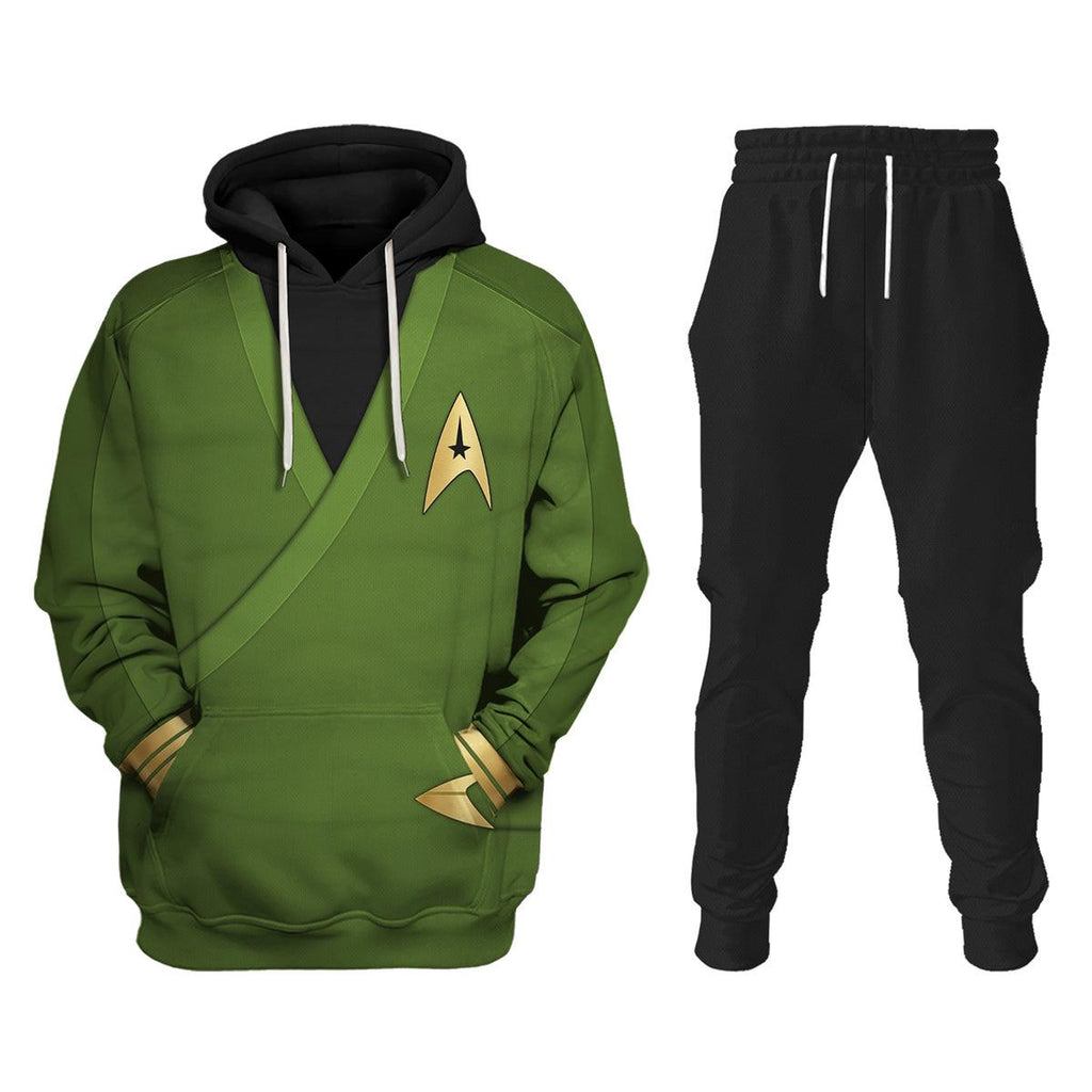 CustomsPig Captain Pike Green Costume Hoodie Sweatshirt T-Shirt Sweatpants - CustomsPig.com