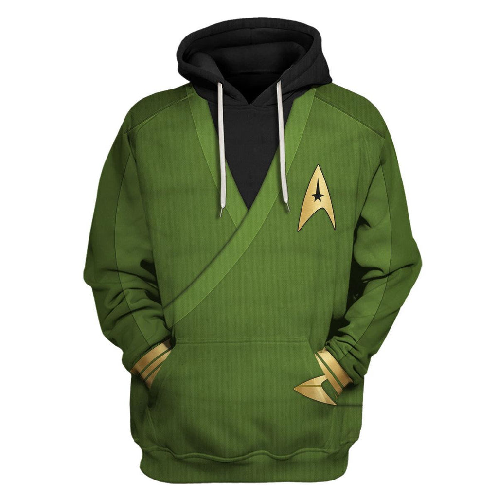 CustomsPig Captain Pike Green Costume Hoodie Sweatshirt T-Shirt Sweatpants - CustomsPig.com