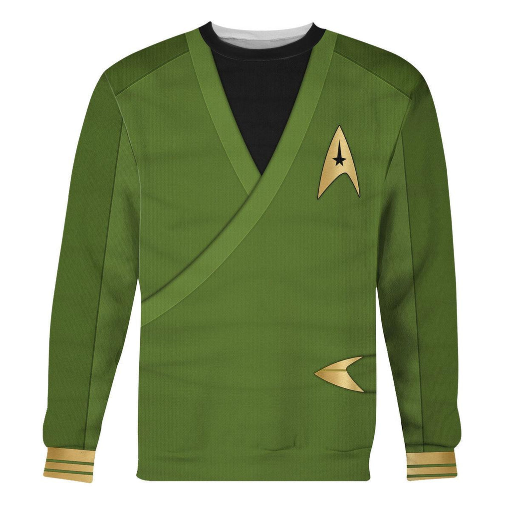 CustomsPig Captain Pike Green Costume Hoodie Sweatshirt T-Shirt Sweatpants - CustomsPig.com