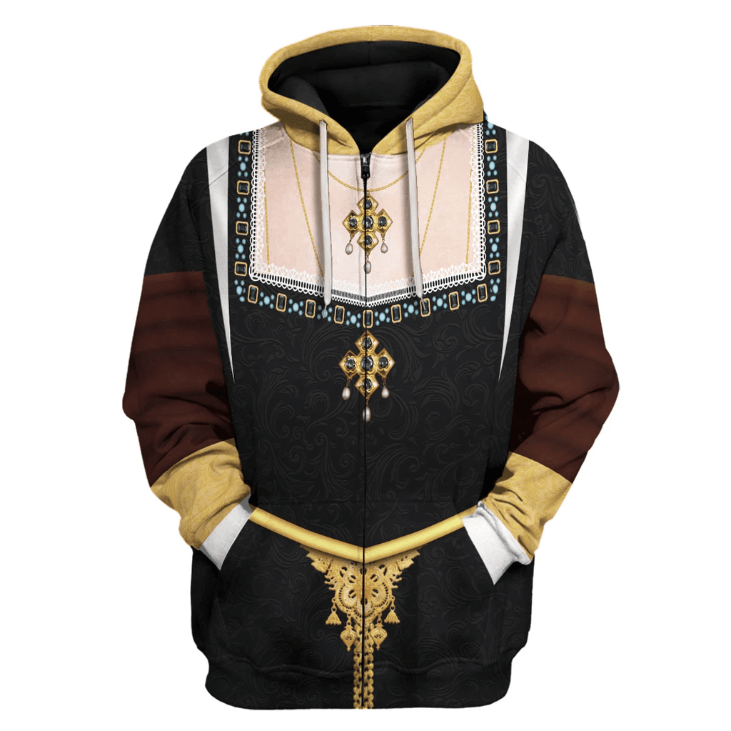  CustomsPig Catherine of Aragon Queen of England Costume Hoodie Sweatshirt T-Shirt Tracksuit -  CustomsPig.com