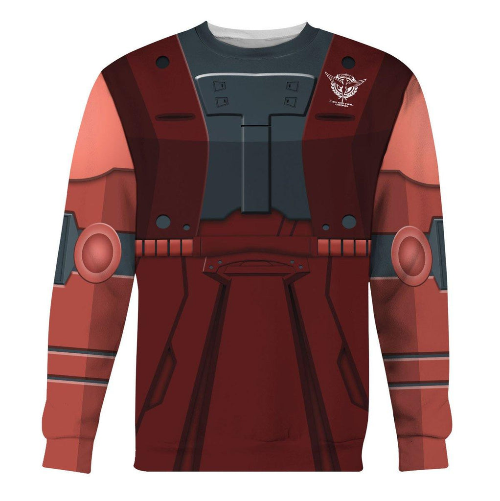 CustomsPig Char's Zaku II Mobile Suit Gundam Costume All Over Print Tracksuit Hoodie - CustomsPig