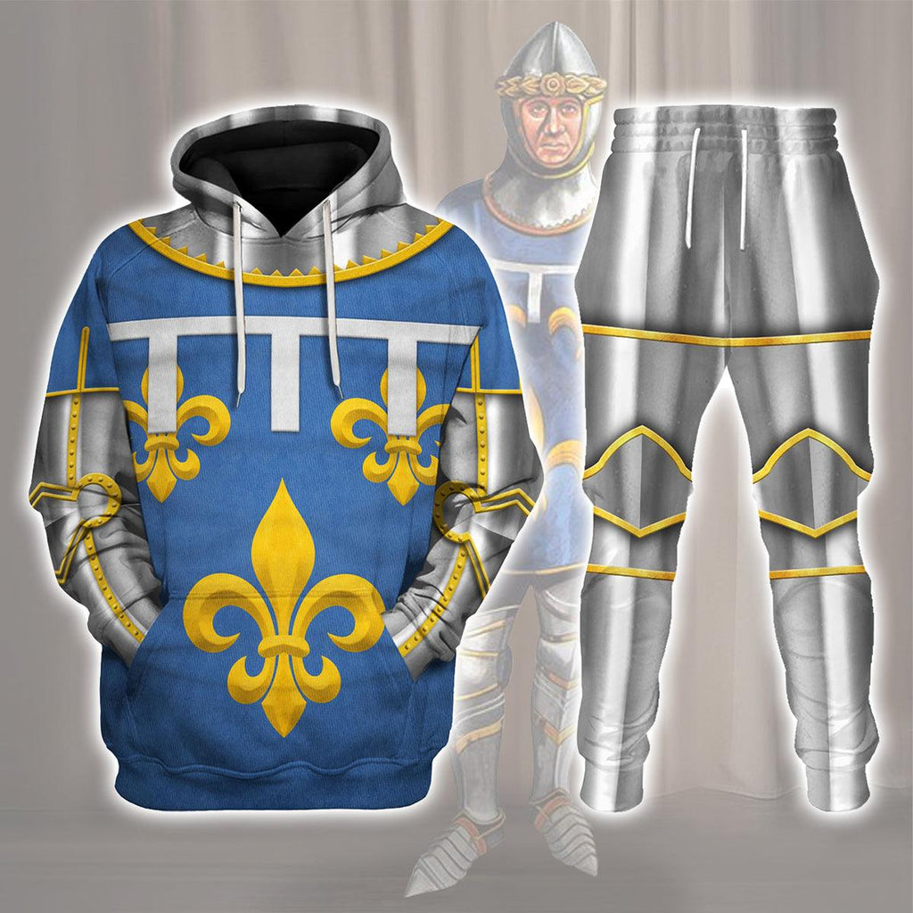 CustomsPig Charles Duke of Orleans Battle of Agincourt Costume Hoodie Sweatshirt T-Shirt Tracksuit - CustomsPig.com