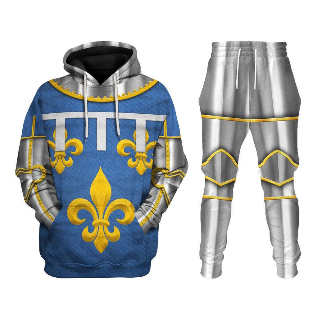 CustomsPig Charles Duke of Orleans Battle of Agincourt Costume Hoodie Sweatshirt T-Shirt Tracksuit - CustomsPig.com