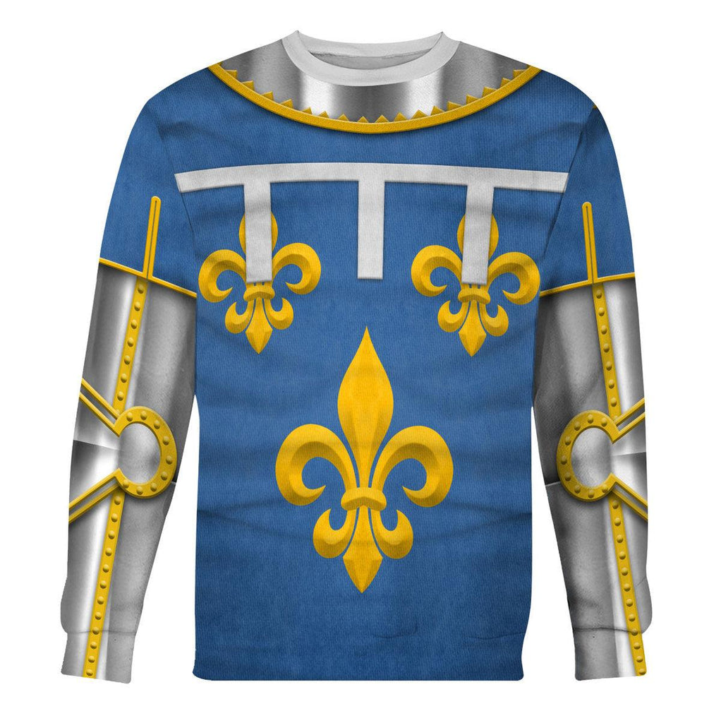 CustomsPig Charles Duke of Orleans Battle of Agincourt Costume Hoodie Sweatshirt T-Shirt Tracksuit - CustomsPig.com