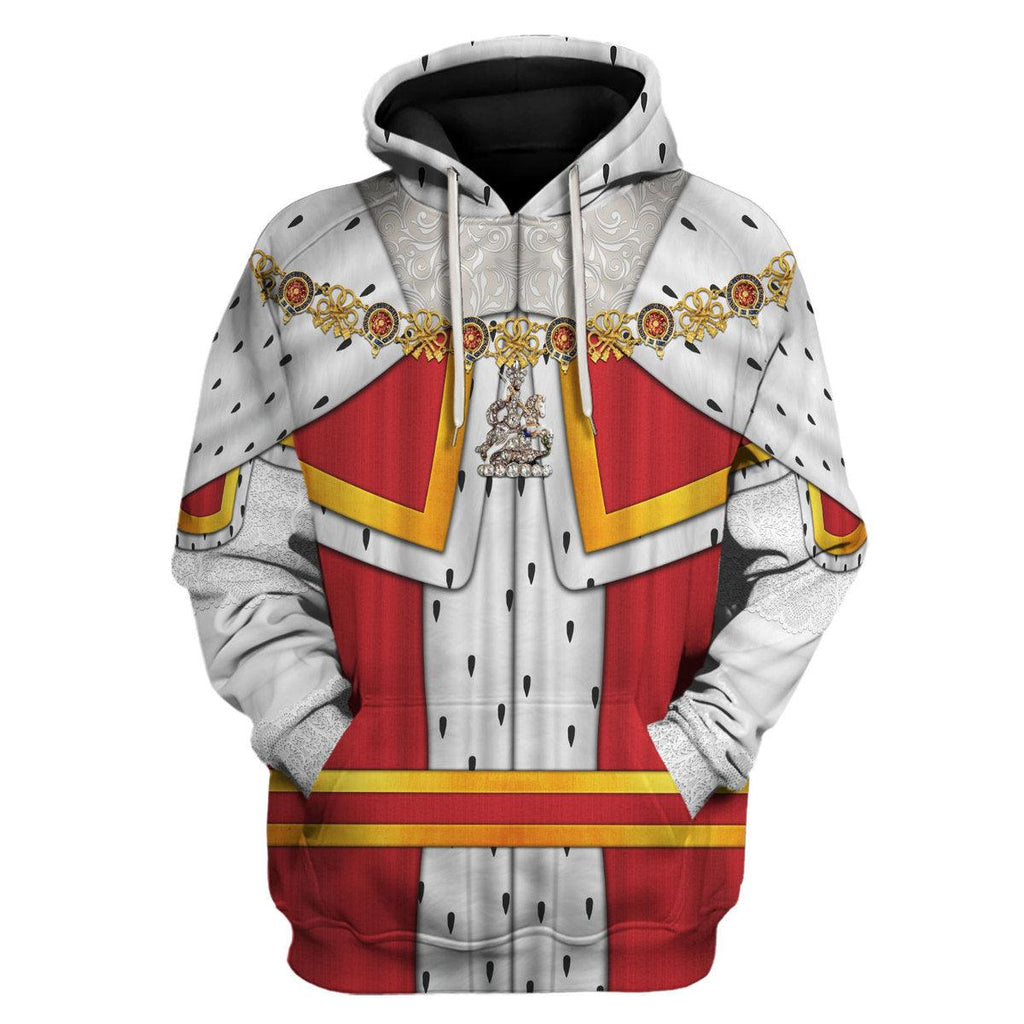 CustomsPig Charles II King of England Costume Hoodie Sweatshirt T-Shirt Tracksuit - CustomsPig.com