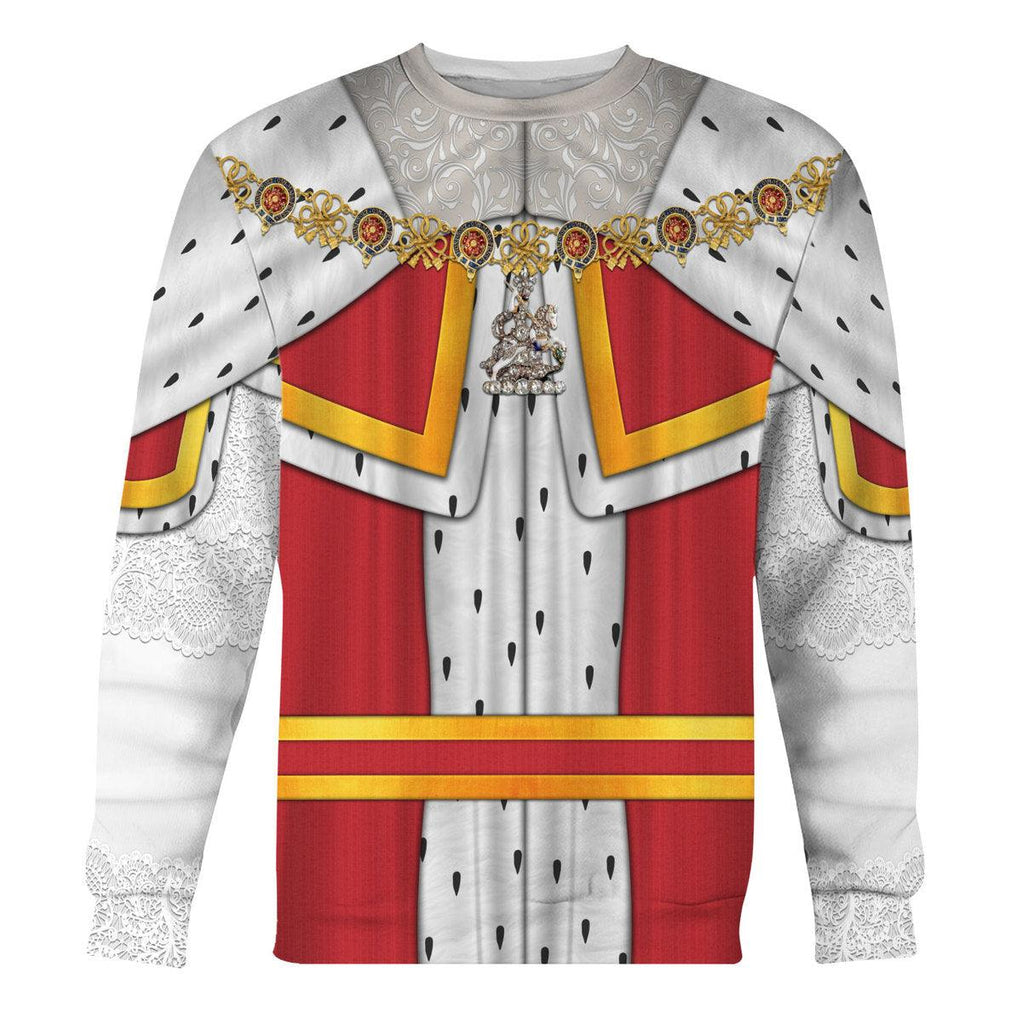 CustomsPig Charles II King of England Costume Hoodie Sweatshirt T-Shirt Tracksuit - CustomsPig.com