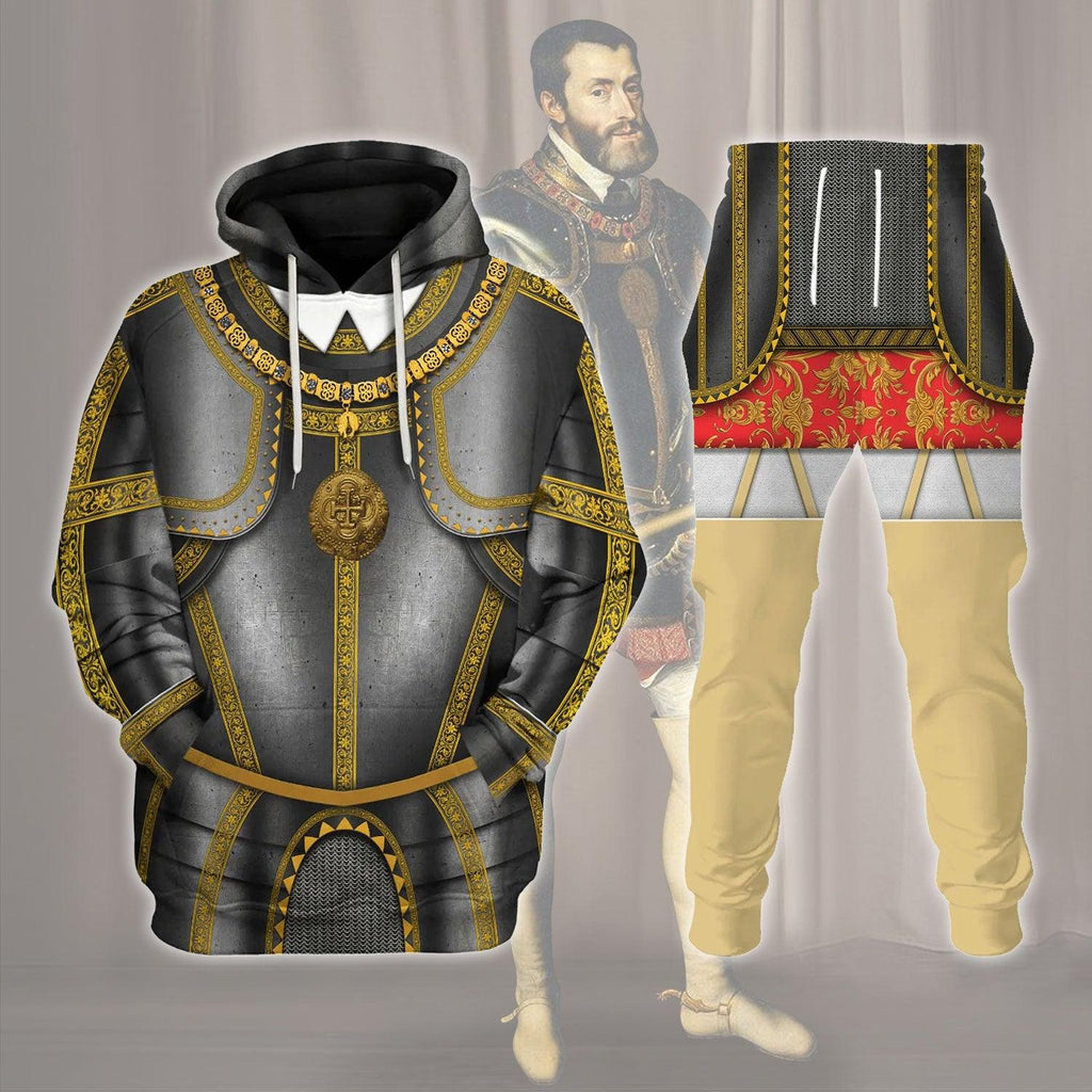  CustomsPig Charles V Holy Roman Emperor Costume Hoodie Sweatshirt T-Shirt Tracksuit -  CustomsPig.com