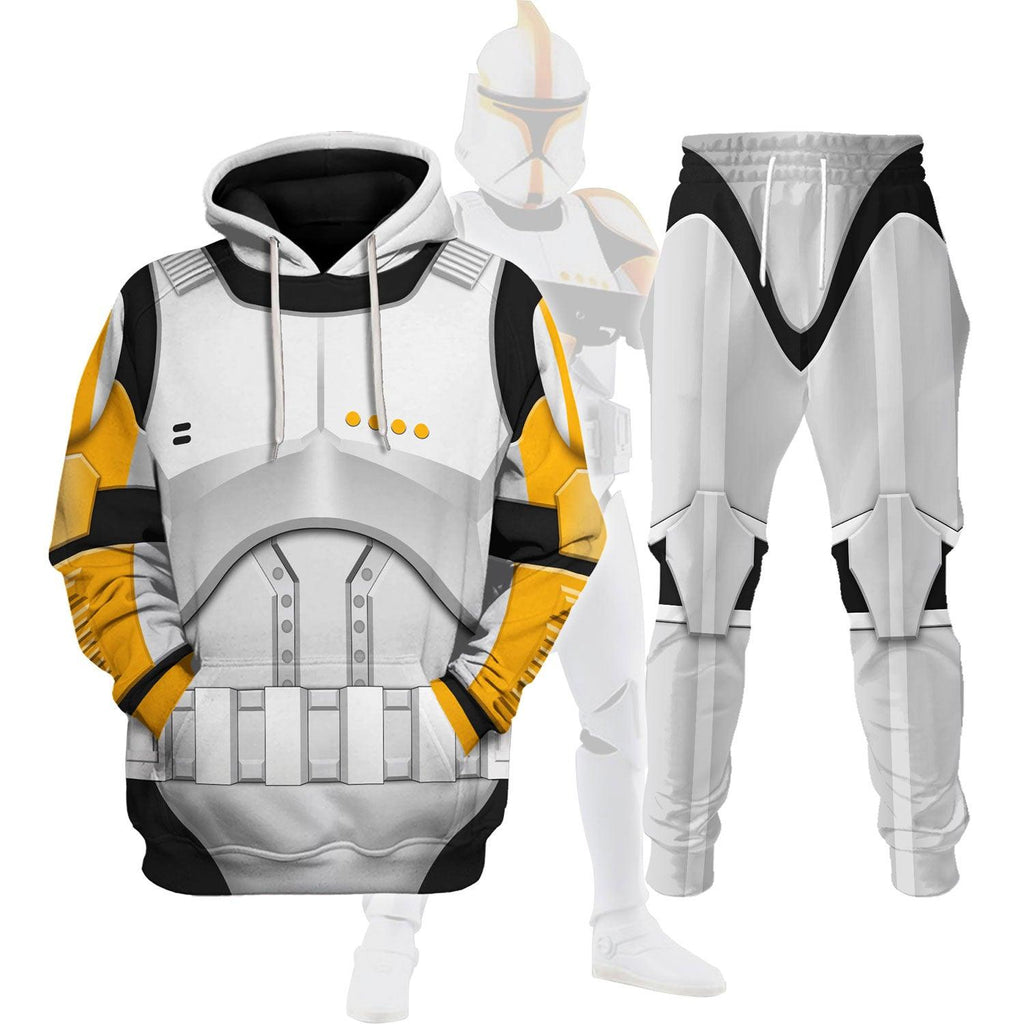 CustomsPig Clone Trooper Commander Costume Hoodie Sweatshirt T-Shirt Sweatpants - CustomsPig.com