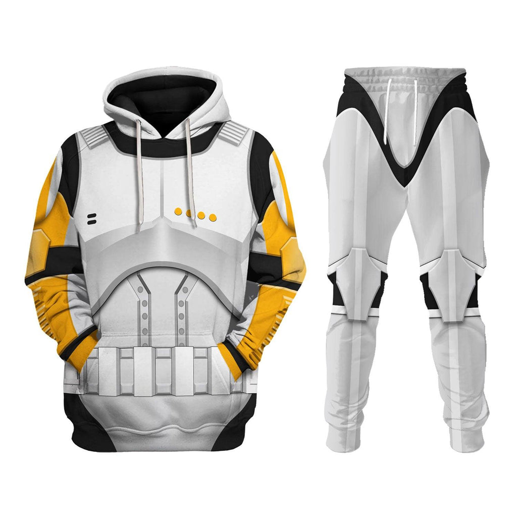 CustomsPig Clone Trooper Commander Costume Hoodie Sweatshirt T-Shirt Sweatpants - CustomsPig.com