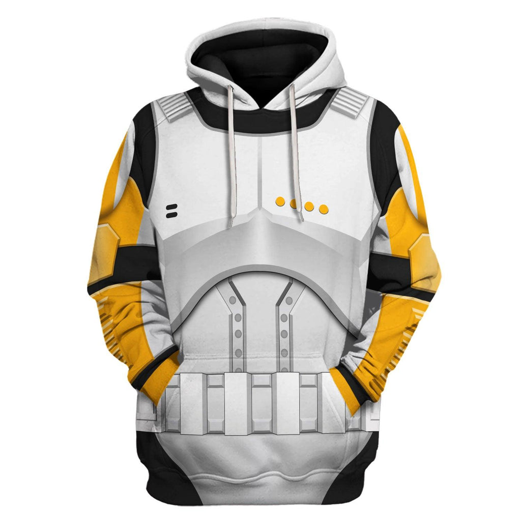 CustomsPig Clone Trooper Commander Costume Hoodie Sweatshirt T-Shirt Sweatpants - CustomsPig.com