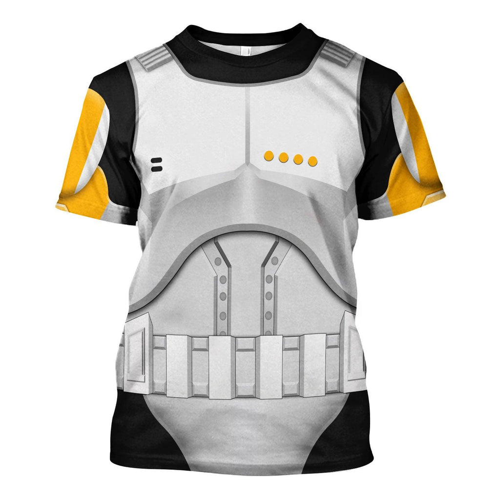 CustomsPig Clone Trooper Commander Costume Hoodie Sweatshirt T-Shirt Sweatpants - CustomsPig.com