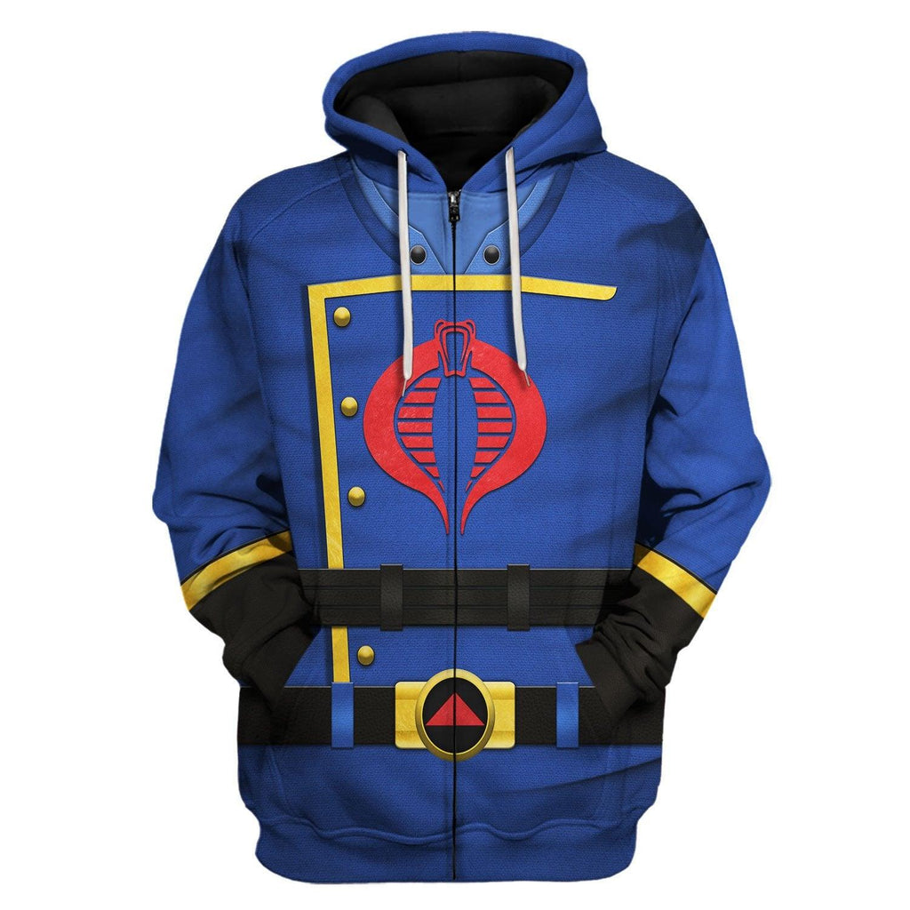 CustomsPig Cobra Commander Classic Costumes Hoodie Sweatshirt T-Shirt - CustomsPig