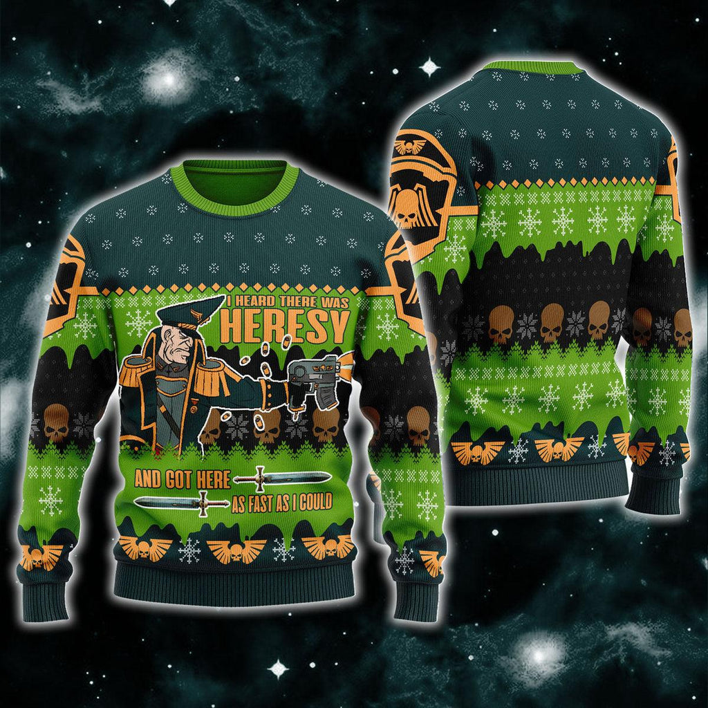 CustomsPig Colonel Commissar Ibram Gaunt Iconic Ugly Christmas Sweater - CustomsPig.com