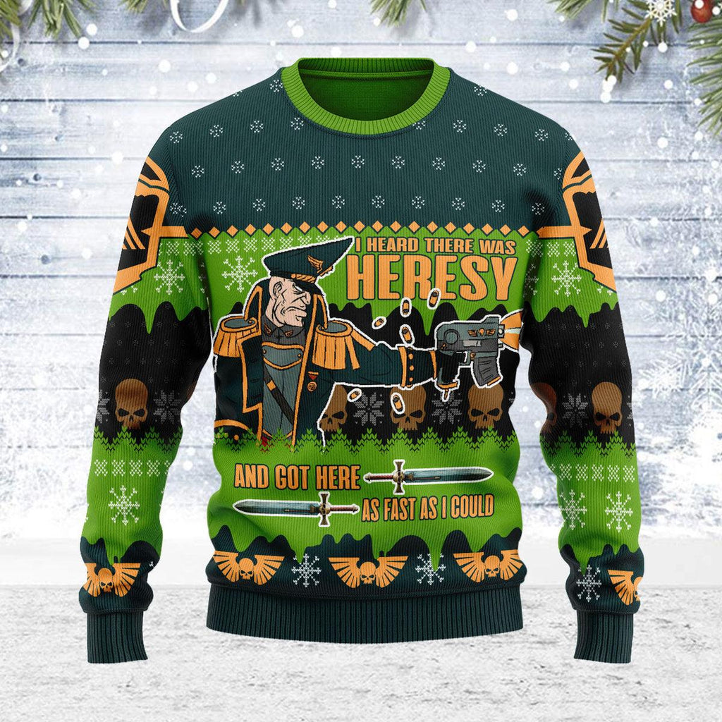 CustomsPig Colonel Commissar Ibram Gaunt Iconic Ugly Christmas Sweater - CustomsPig.com