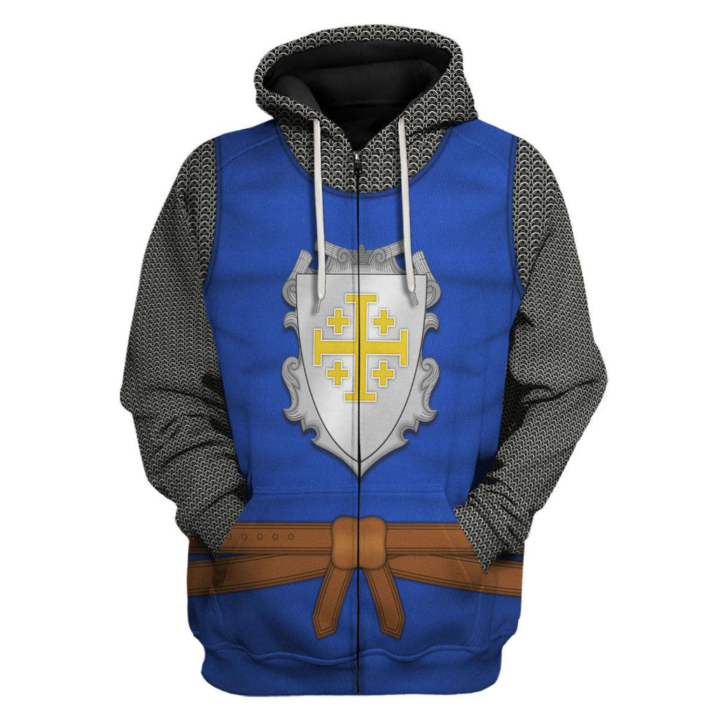 CustomsPig County of Edessa Knight Costume Hoodie Sweatshirt T-Shirt Tracksuit - CustomsPig.com