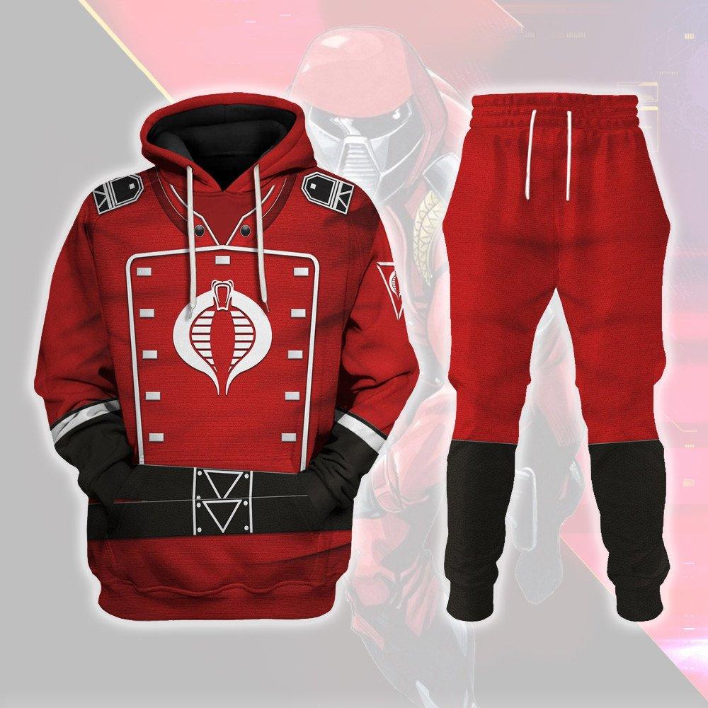 CustomsPig Crimson Guard (G.I. Joe) Costumes Hoodie Sweatshirt T-Shirt Tracksuit - DucG