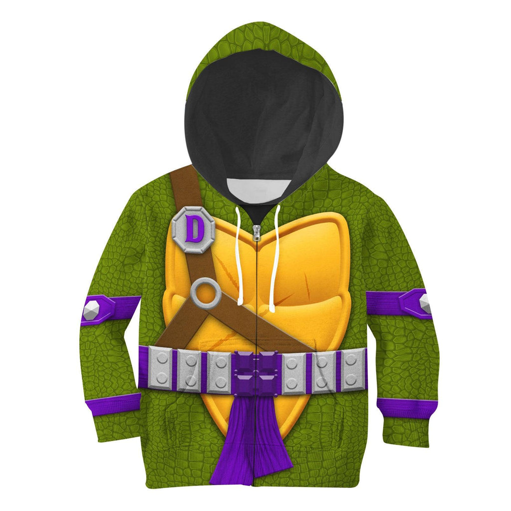 CustomsPig Donatello Costume Cosplay Kid Hoodie Sweatshirt T-Shirt - CustomsPig.com