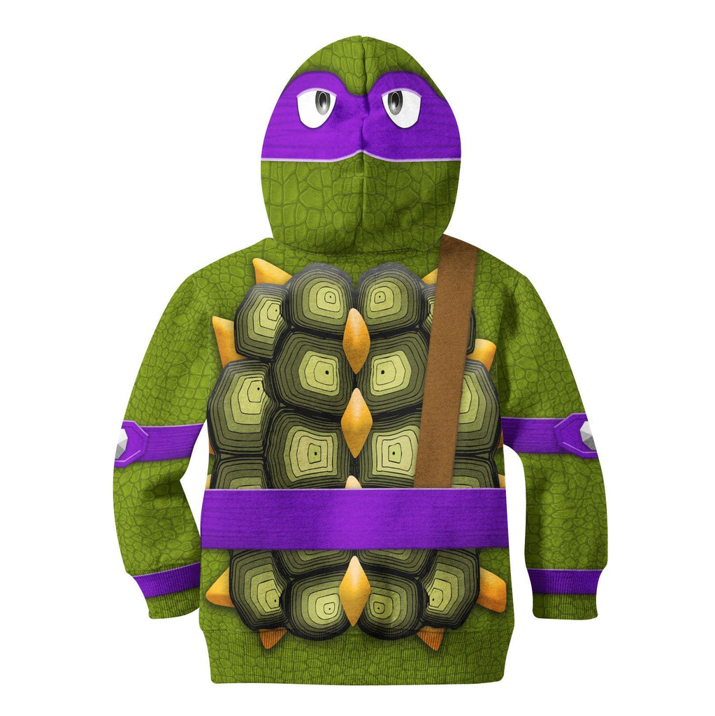 CustomsPig Donatello Costume Cosplay Kid Hoodie Sweatshirt T-Shirt - CustomsPig.com