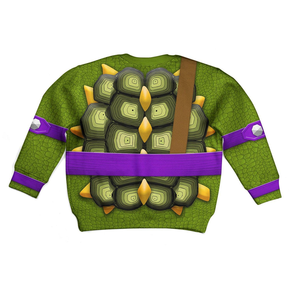 CustomsPig Donatello Costume Cosplay Kid Hoodie Sweatshirt T-Shirt - CustomsPig.com