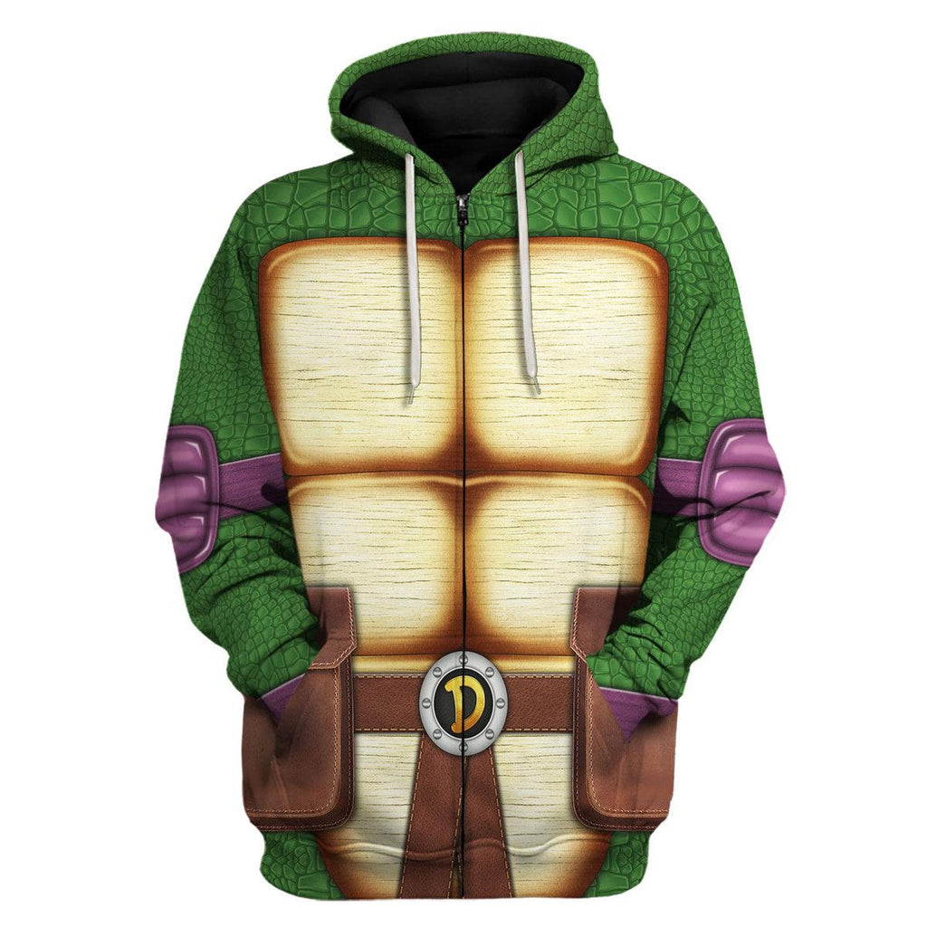 CustomsPig Donatello Ninja Turtles Costume Hoodie Sweatshirt T-Shirt ZipHoodie Sweatpants - CustomsPig.com