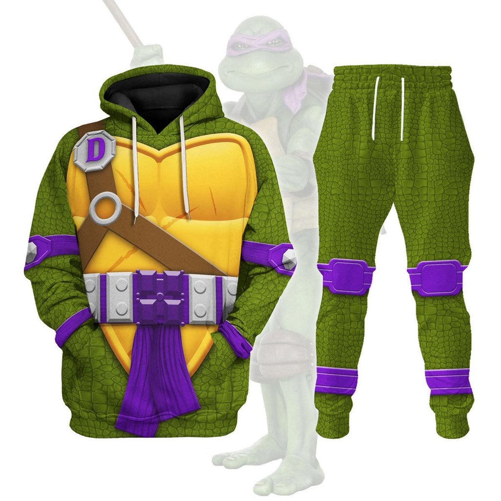 CustomsPig Donatello TMNT Costume Hoodie Sweatshirt T-Shirt Sweatpants - CustomsPig.com