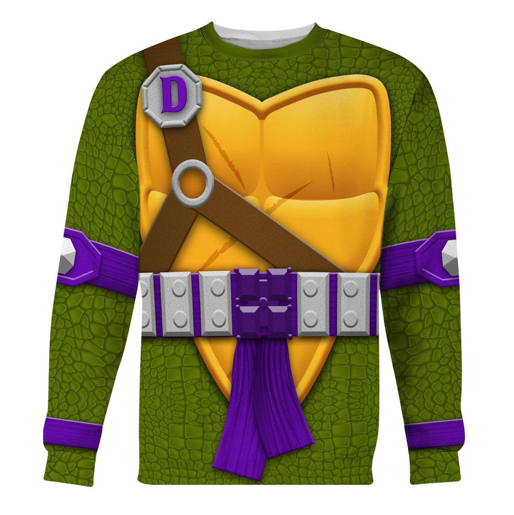 CustomsPig Donatello TMNT Costume Hoodie Sweatshirt T-Shirt Sweatpants - CustomsPig.com