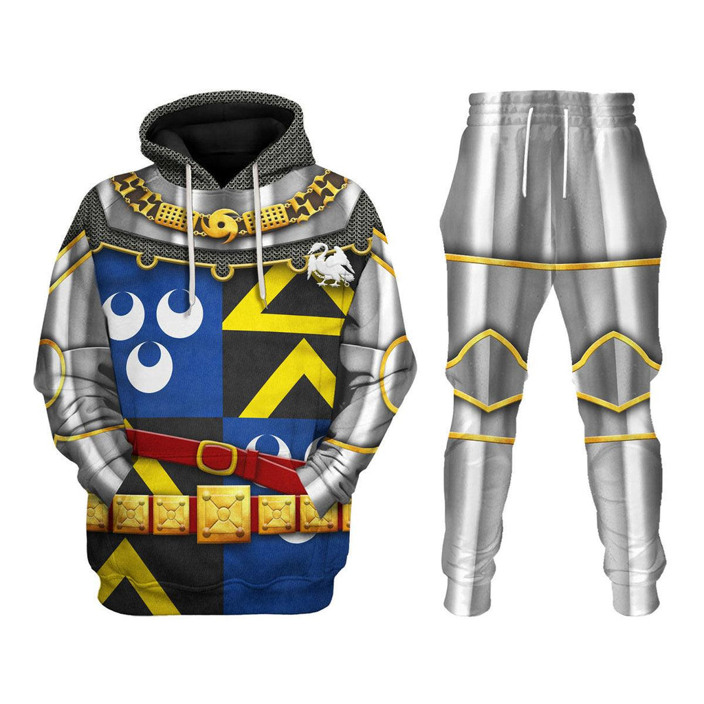 CustomsPig Edmund de Thorpe-Battle of Agincourt Knights Costume Hoodie Sweatshirt T-Shirt Tracksuit - CustomsPig.com