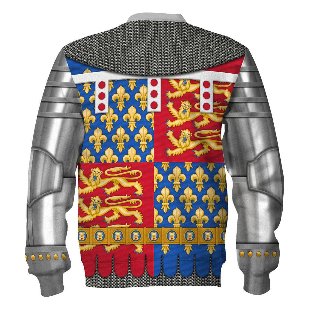 CustomsPig Edmund of Langley, 1st Duke of York Amour Knights Costume Hoodie Sweatshirt T-Shirt Tracksuit - CustomsPig.com