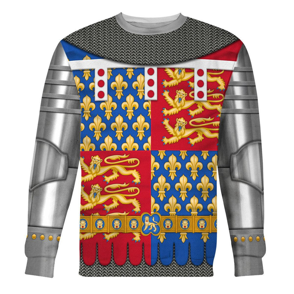 CustomsPig Edmund of Langley, 1st Duke of York Amour Knights Costume Hoodie Sweatshirt T-Shirt Tracksuit - CustomsPig.com