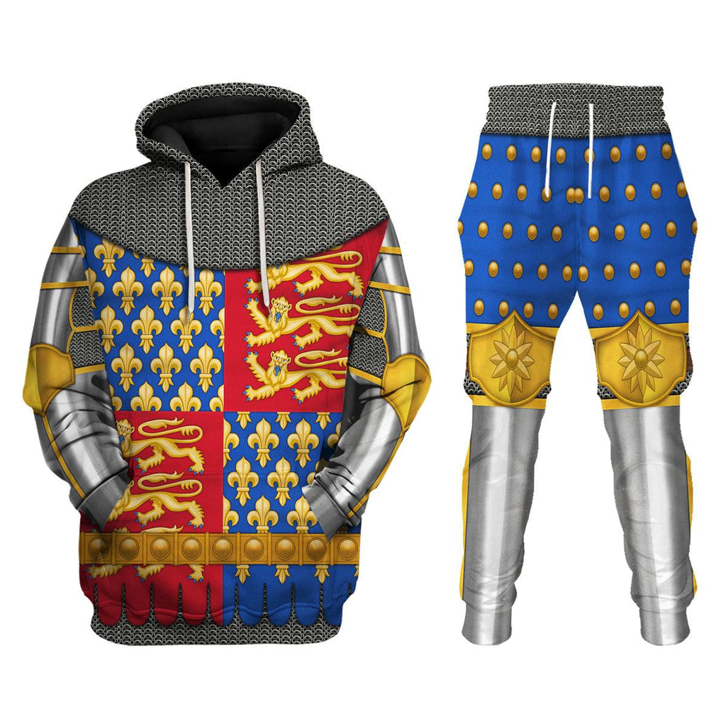 CustomsPig Edward III Of England Amour Knights Costume Hoodie Sweatshirt T-Shirt Tracksuit - CustomsPig.com