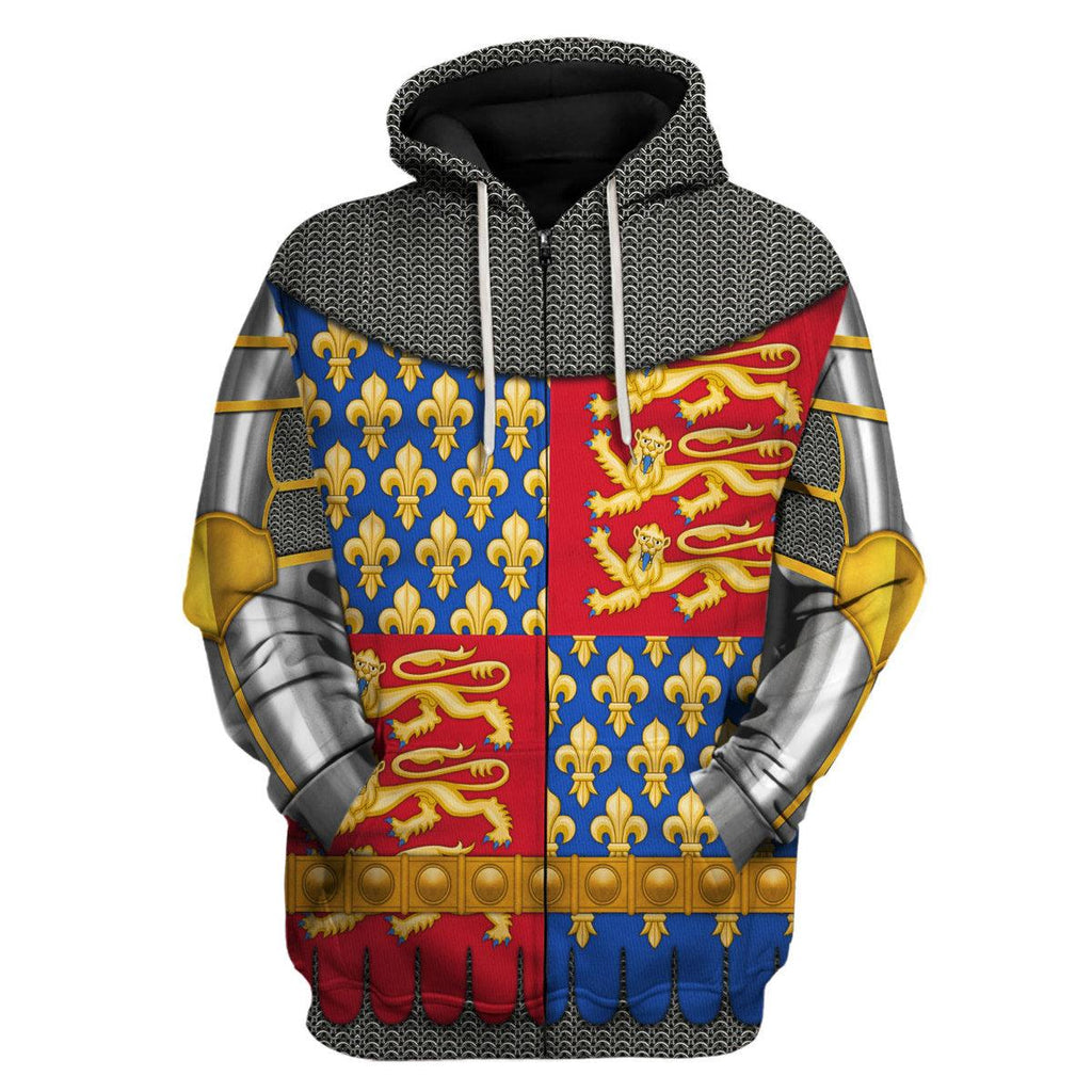 CustomsPig Edward III Of England Amour Knights Costume Hoodie Sweatshirt T-Shirt Tracksuit - CustomsPig.com