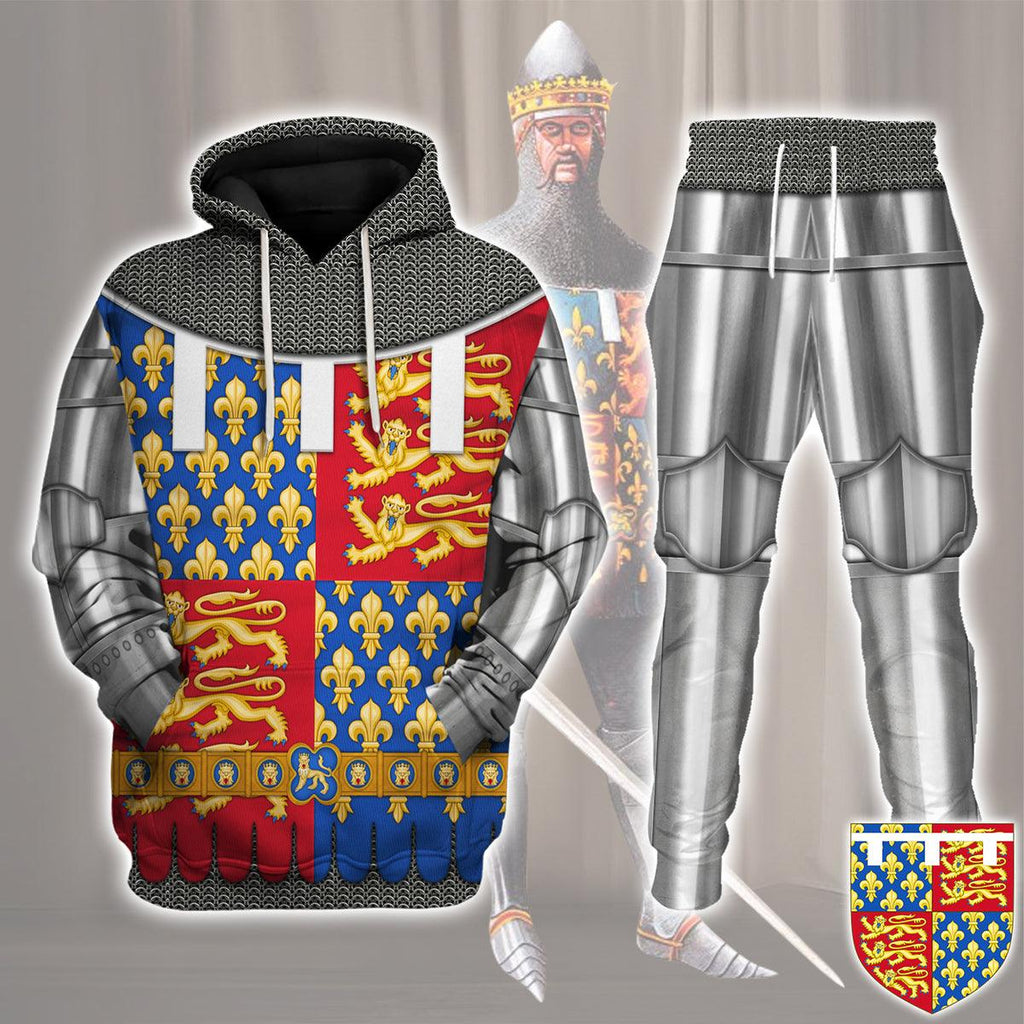 CustomsPig Edward the Black Prince Amour Knights Costume Hoodie Sweatshirt T-Shirt Tracksuit - CustomsPig.com