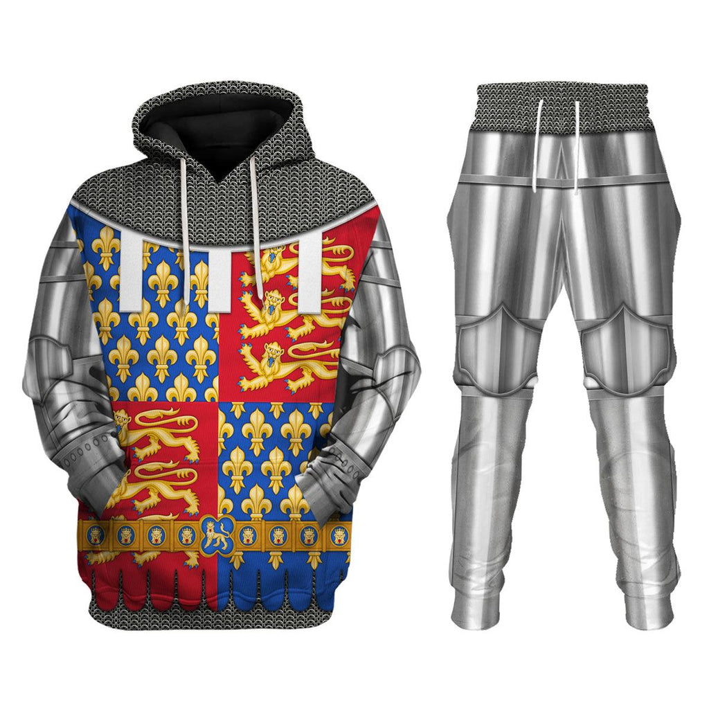 CustomsPig Edward the Black Prince Amour Knights Costume Hoodie Sweatshirt T-Shirt Tracksuit - CustomsPig.com