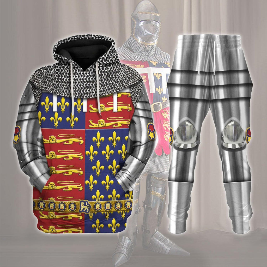  CustomsPig Edward The Black Prince Armor Costume Hoodie Sweatshirt T-Shirt Tracksuit -  CustomsPig.com