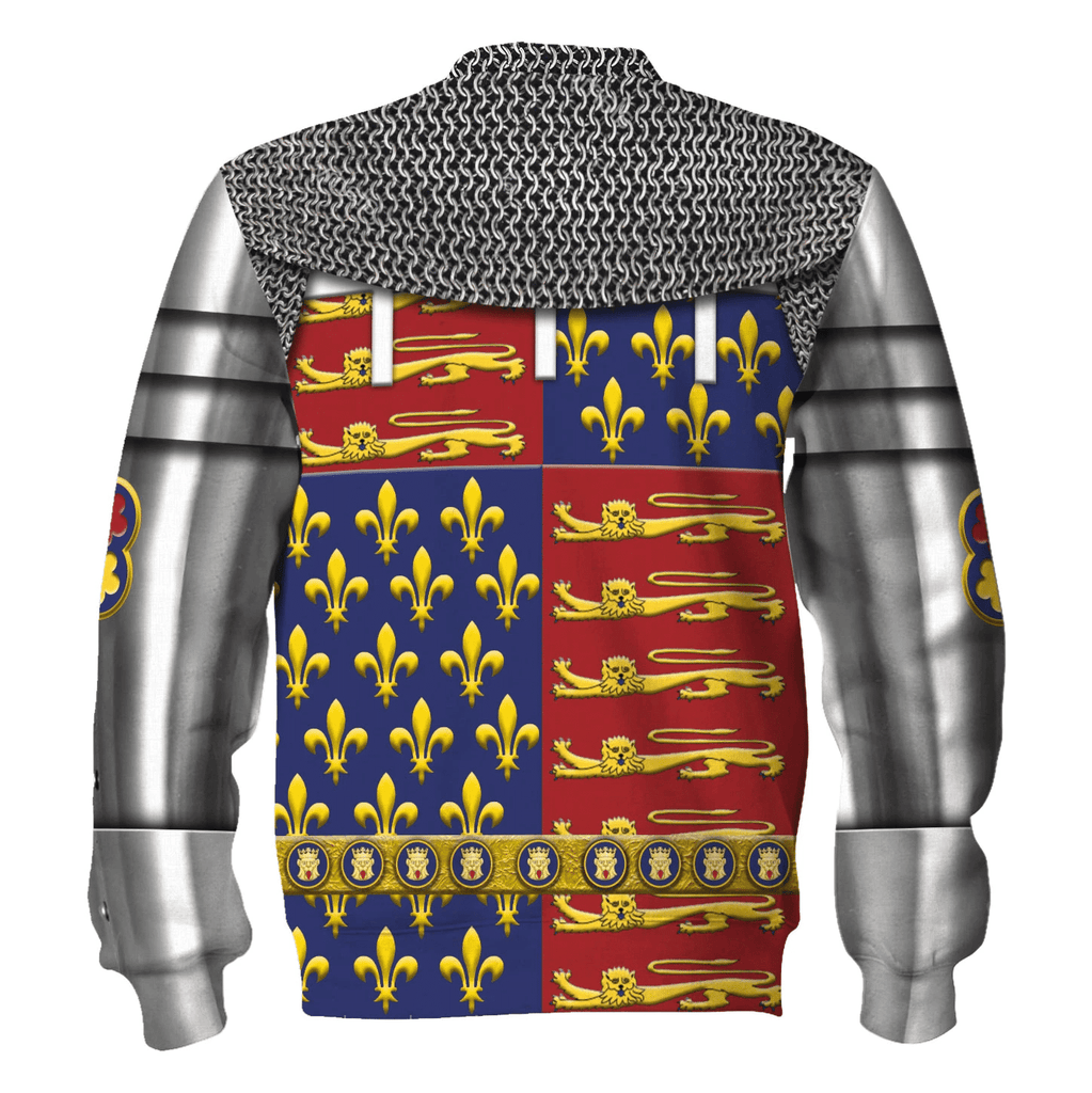  CustomsPig Edward The Black Prince Armor Costume Hoodie Sweatshirt T-Shirt Tracksuit -  CustomsPig.com