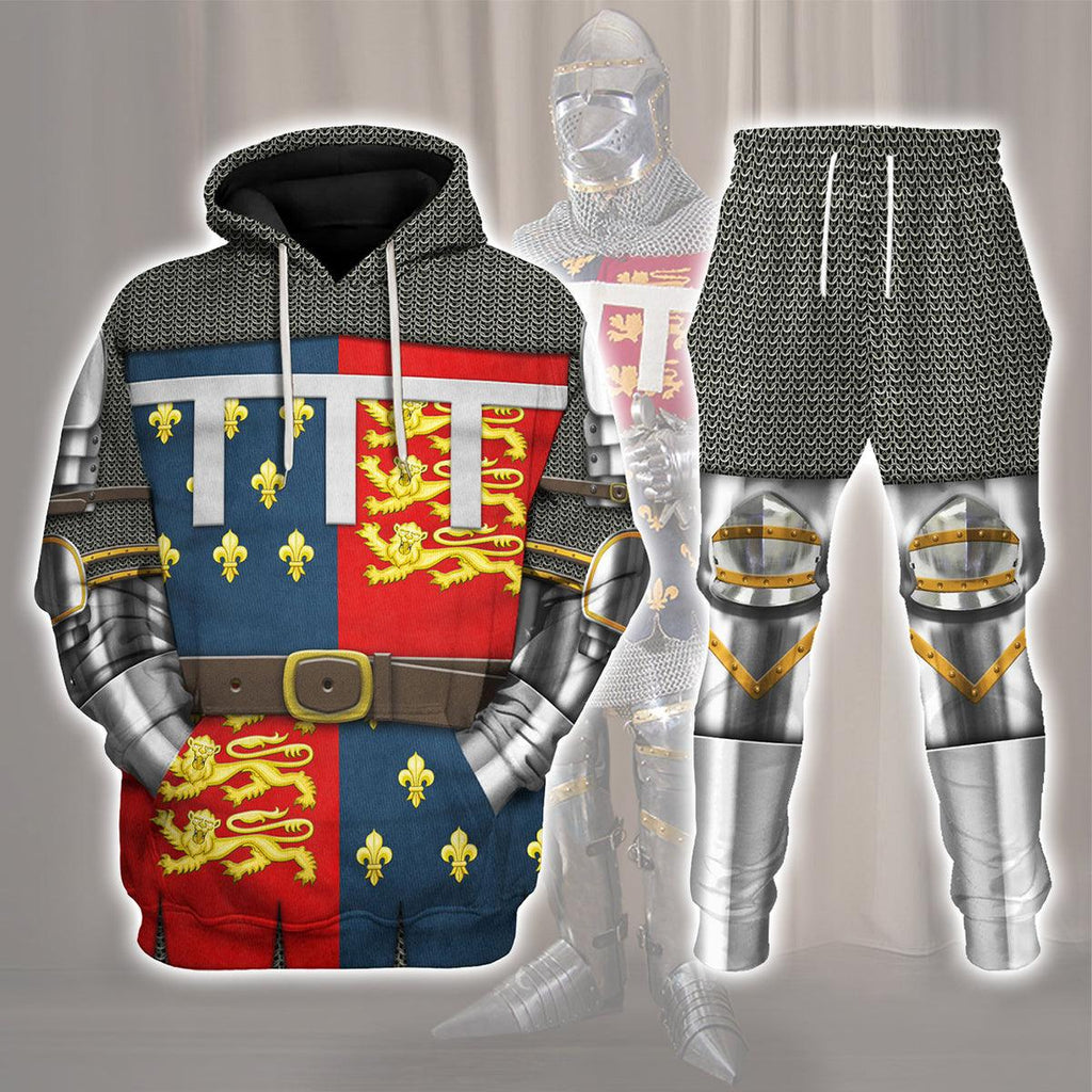 CustomsPig Edward The Black Prince- Battle of Poitiers- 1356 Costume Hoodie Sweatshirt T-Shirt Tracksuit - CustomsPig.com