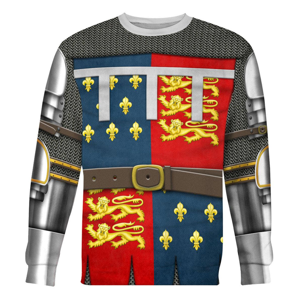 CustomsPig Edward The Black Prince- Battle of Poitiers- 1356 Costume Hoodie Sweatshirt T-Shirt Tracksuit - CustomsPig.com