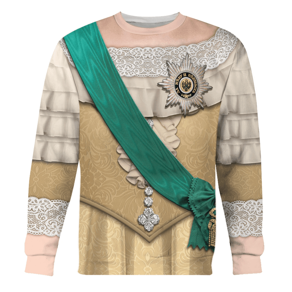  CustomsPig Ekaterina II of Russia Costume Hoodie Sweatshirt T-Shirt Tracksuit -  CustomsPig.com