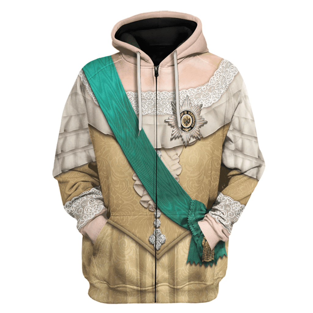  CustomsPig Ekaterina II of Russia Costume Hoodie Sweatshirt T-Shirt Tracksuit -  CustomsPig.com